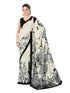 Vasthrlay Printed Off White1 White Saree