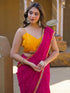 Vasthrlay Georgette Bandhani Orange Saree