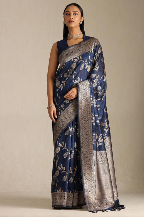 Vasthrlay Tussar Floral Print