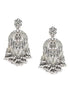 Zaveri Pearls Antique Silver Tone Kundan & Austrian Diamonds Jhumki