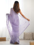 Vasthrlay Georgette Embrodered Mauve Saree