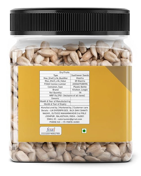 Kitchen Jungle Premium Raw Sunflower Seed Kernels