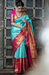 Vasthrlay Blue Kanjivaram Saree