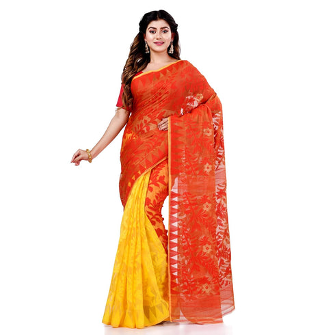Vasthrlay Bengal Cotton `s Handloom Jamdani