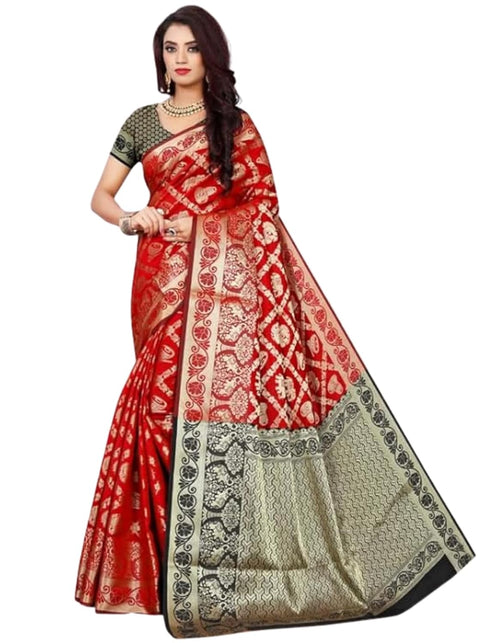 Vasthrlay Banarasi Pink Blue Ethnic Wear