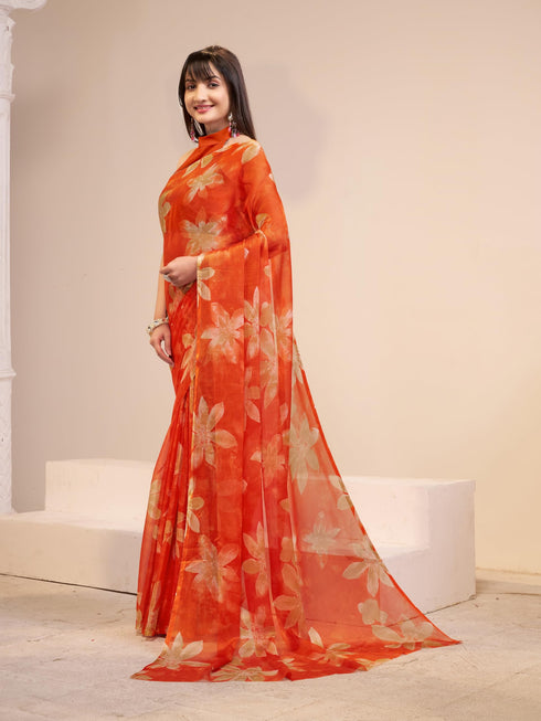 Vasthrlay Chiffon Floral Saree