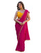 Vasthrlay Georgette Bandhani Unstitched Maroon Saree