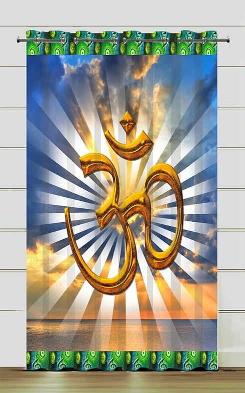 Polyester 3D God Digital Printed Home Furnishing Polyresin Floral Curtains