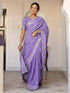 Vasthrlay Shimmer Embroidery Olive Saree