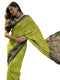 Vasthrlay Georgette Printed Unstitched Rani Pink Saree