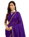 Vasthrlay Purple Decorative Unstitched Saree