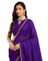 Vasthrlay Purple Decorative Unstitched Saree