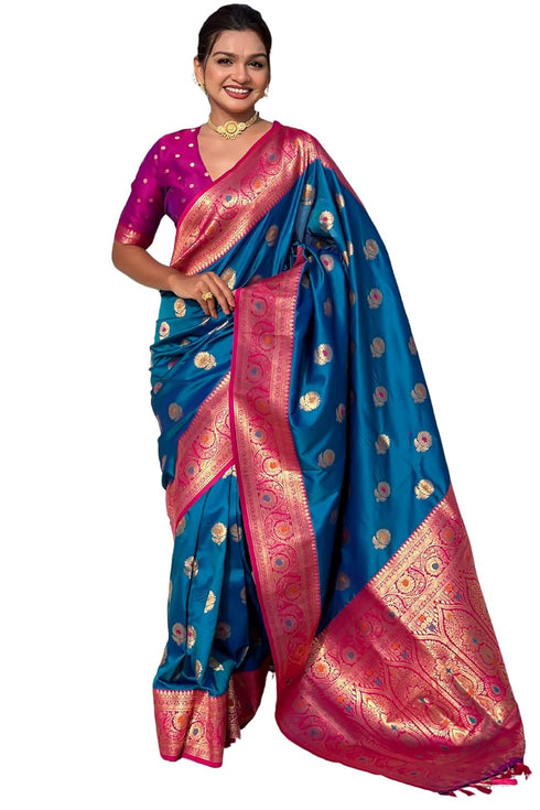 Vasthrlay Kanjivaram Unstitched Blouse Ethnic Wear