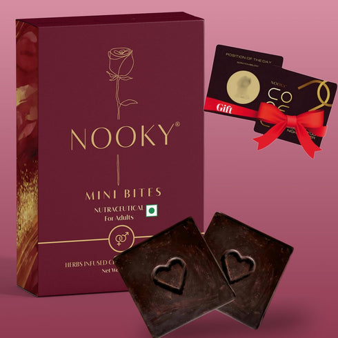 InstaEats NOOKY Mini Bites for Men and Women | Premium Dark Chocolate