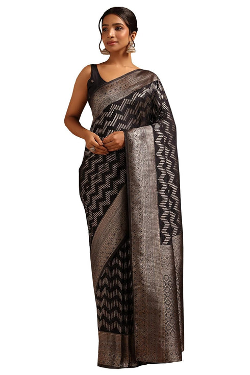 Vasthrlay Orange Georgette Woven