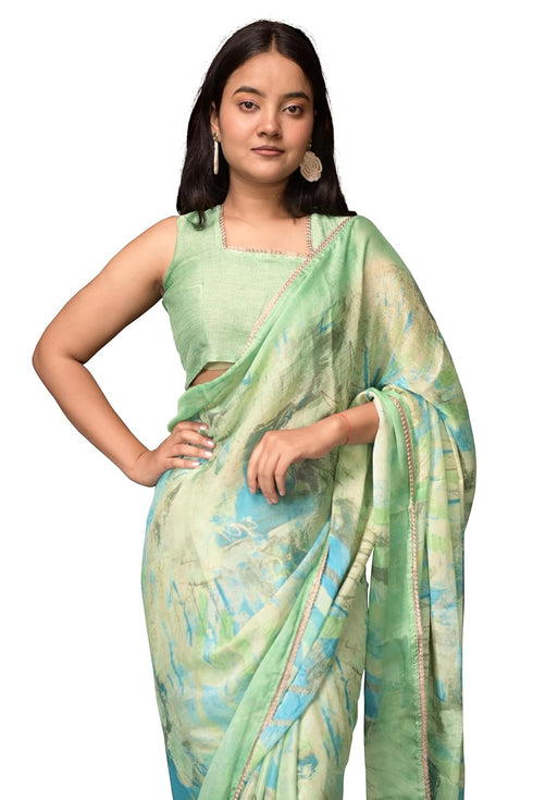 Vasthrlay Fashion Chiffon Printed Ethnic Wear