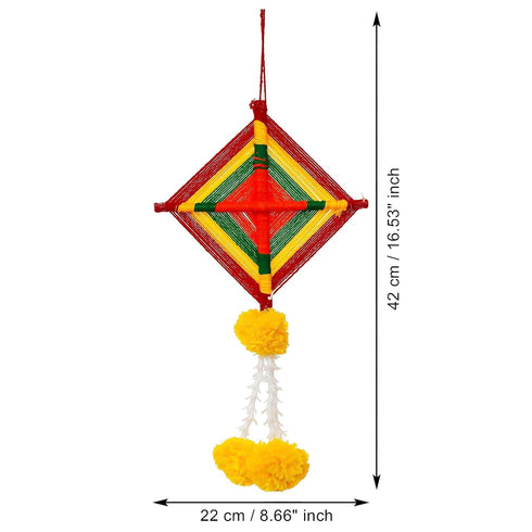 eCraftIndia Lotus Flower Decorative Wall Hanging for Home Decor (Pack of 10) | Lotus Hangings for Main Door Entrance | Pooja Room