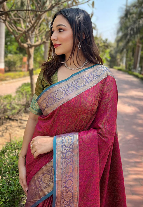 Vasthrlay Kanjivaram Handloom Blouse Ethnic Wear