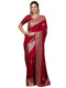 Vasthrlay Banarasi Weaving Red Saree