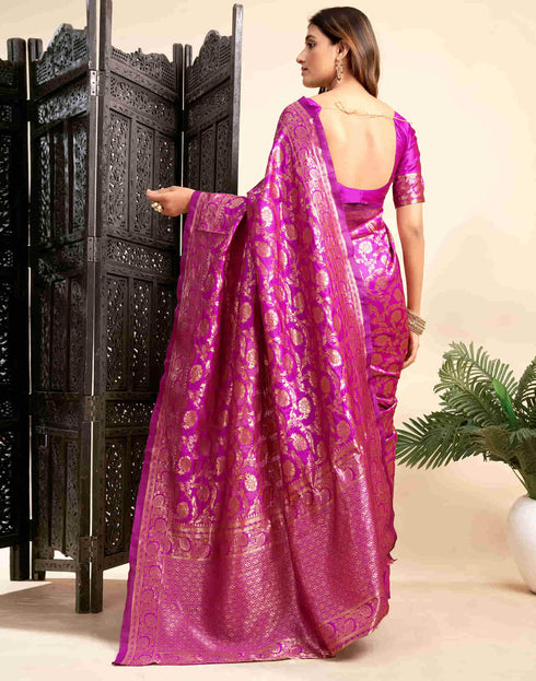 Vasthrlay Banarasi Traditional Unstitched Saree
