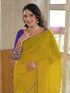 Vasthrlay Georgette Embroidery Peach Saree