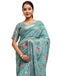 Vasthrlay Womens Printed Unstitched Cream Saree