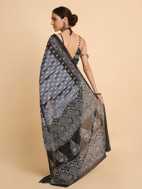 Vasthrlay Lightweight Breathable Traditional Printed Saree