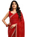 Vasthrlay Georgette Traditional Unstitched Dark Green Saree
