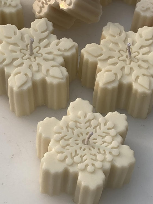 Christmas Snowflake Candle