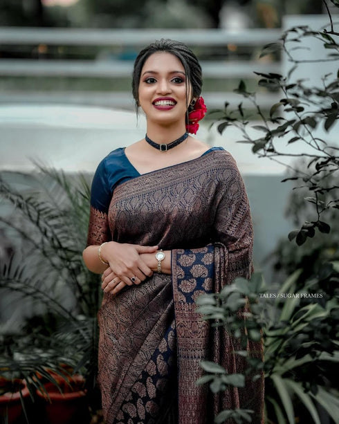 Vasthrlay Banarasi Unstitched Saree