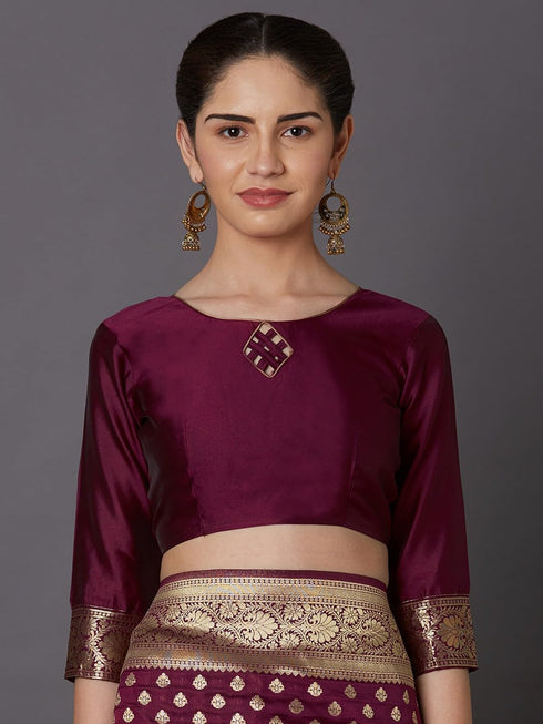 Vasthrlay Banarasi Traditional Unstitched Saree