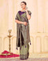 Vasthrlay Womens Banarasi Unstitched Green Saree