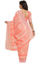 Vasthrlay Linen Peach Saree