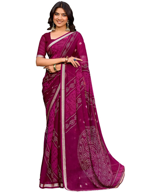 Vasthrlay Bandhani Unstitched Designer Sr Ethnic Wear