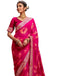 Vasthrlay Bandhani Embroidery Unstitched Orange Saree