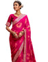 Vasthrlay Bandhani Embroidery Unstitched Orange Saree
