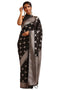 Vasthrlay Black Viscose Floral
