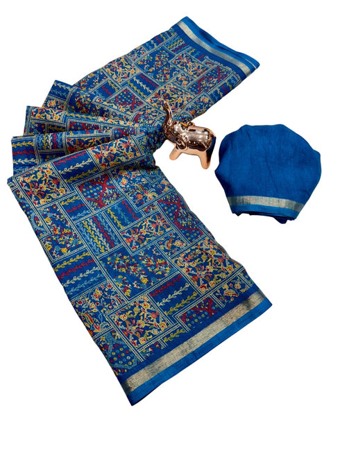 Vasthrlay Kalamkari Darkblue