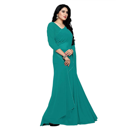 VasthrlayTextile Georgette Unstitched Pink Free Ethnic Wear