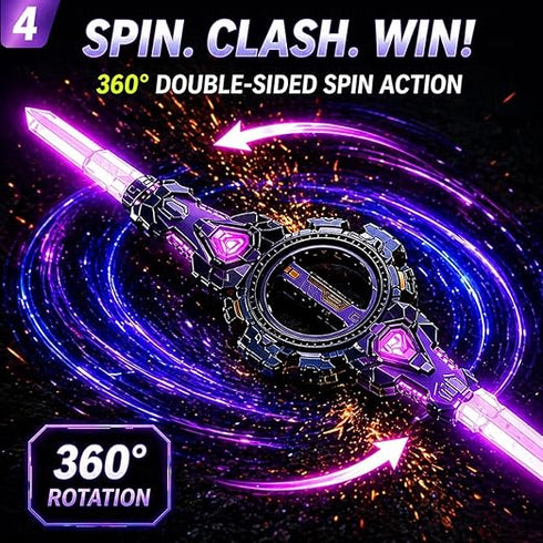 Retractable Rechargeable LED Spark Sword