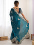 Vasthrlay Embroidered Black Saree