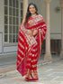 Vasthrlay Georgette Printed Unstitched Orange Saree