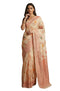 Vasthrlay Orange Jacquard Saree