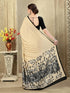 Vasthrlay Printed Off White1 White Saree