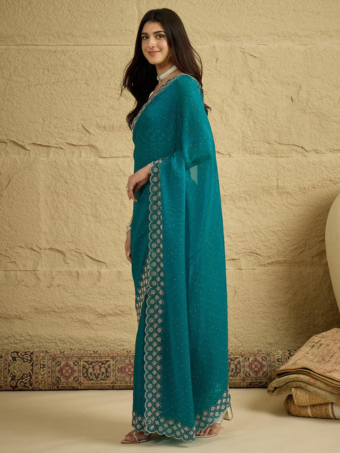 Vasthrlay Scalloped Unstitched Designer Vm Ethnic Wear
