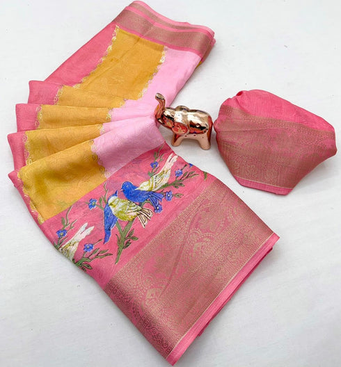 Vasthrlay Bandhani Kanjivaram Weaving