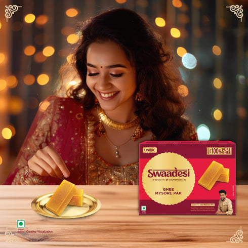 Unibic Swaadesi Premium Mysore Pak Made with Pure Ghee