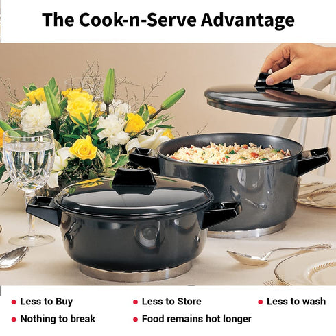 Hawkins Aluminium Futura 2 Litre Cook N Serve Bowl