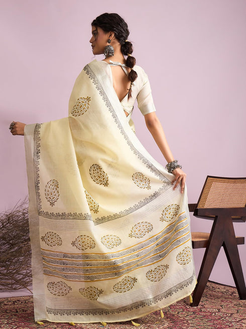 Vasthrlay Printed Unstitched Blouse Ethnic Wear