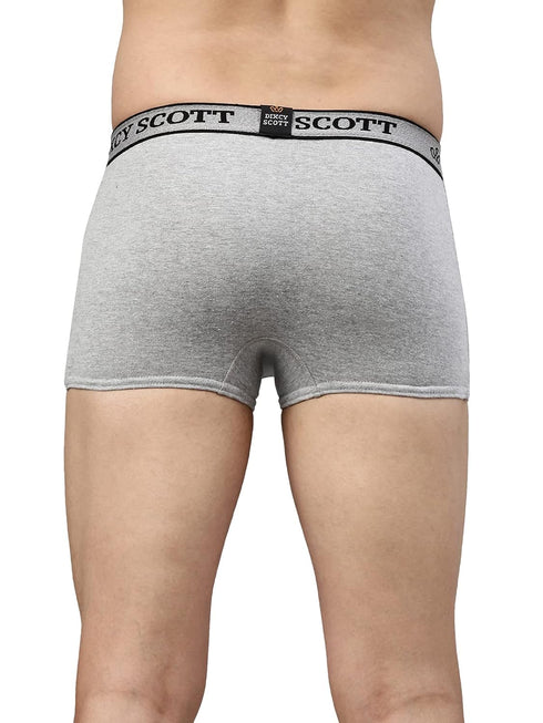 Dixcy Scott Originals Swish Trunk | Short Trunks for Men | 100% Combed Cotton | Soft, Sweat-Absorbent Waistband | C-Open Front Men's Underwear | Elasticated Leg Grip Innerwear for Man | Pack of 3